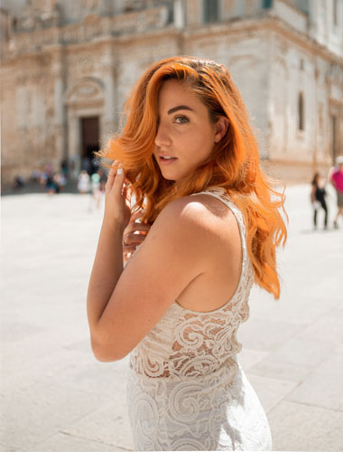 Woman researching insurance for surgery abroad in Asia